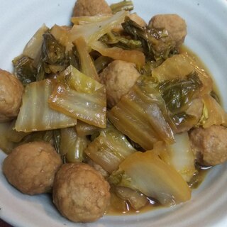 簡単☆肉団子と白菜のポン酢煮